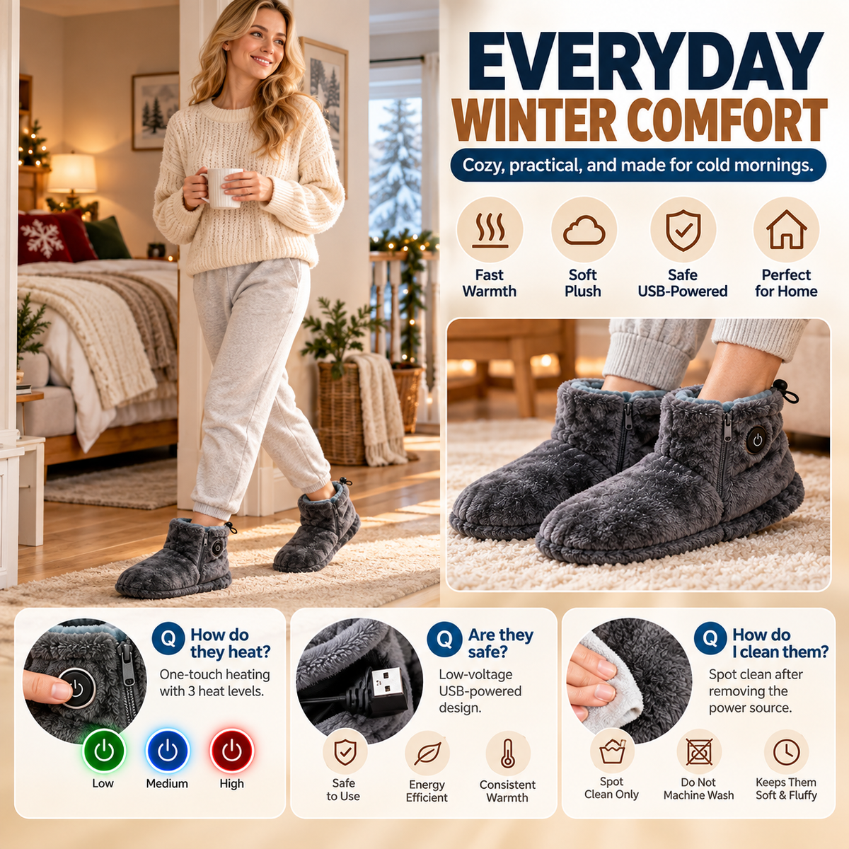 Navaraco™ HeatStep Slippers