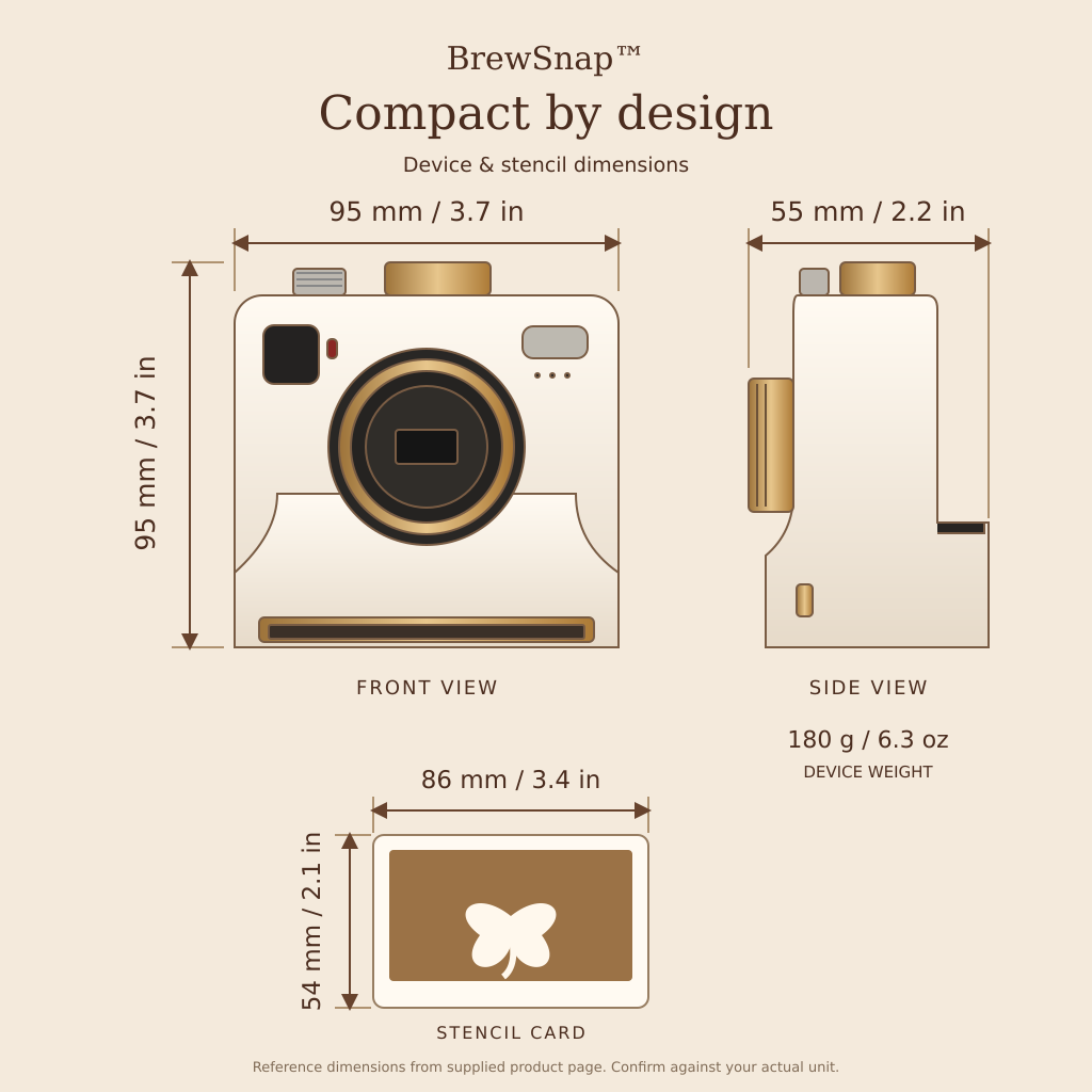 BrewSnap™ Coffee Art Camera