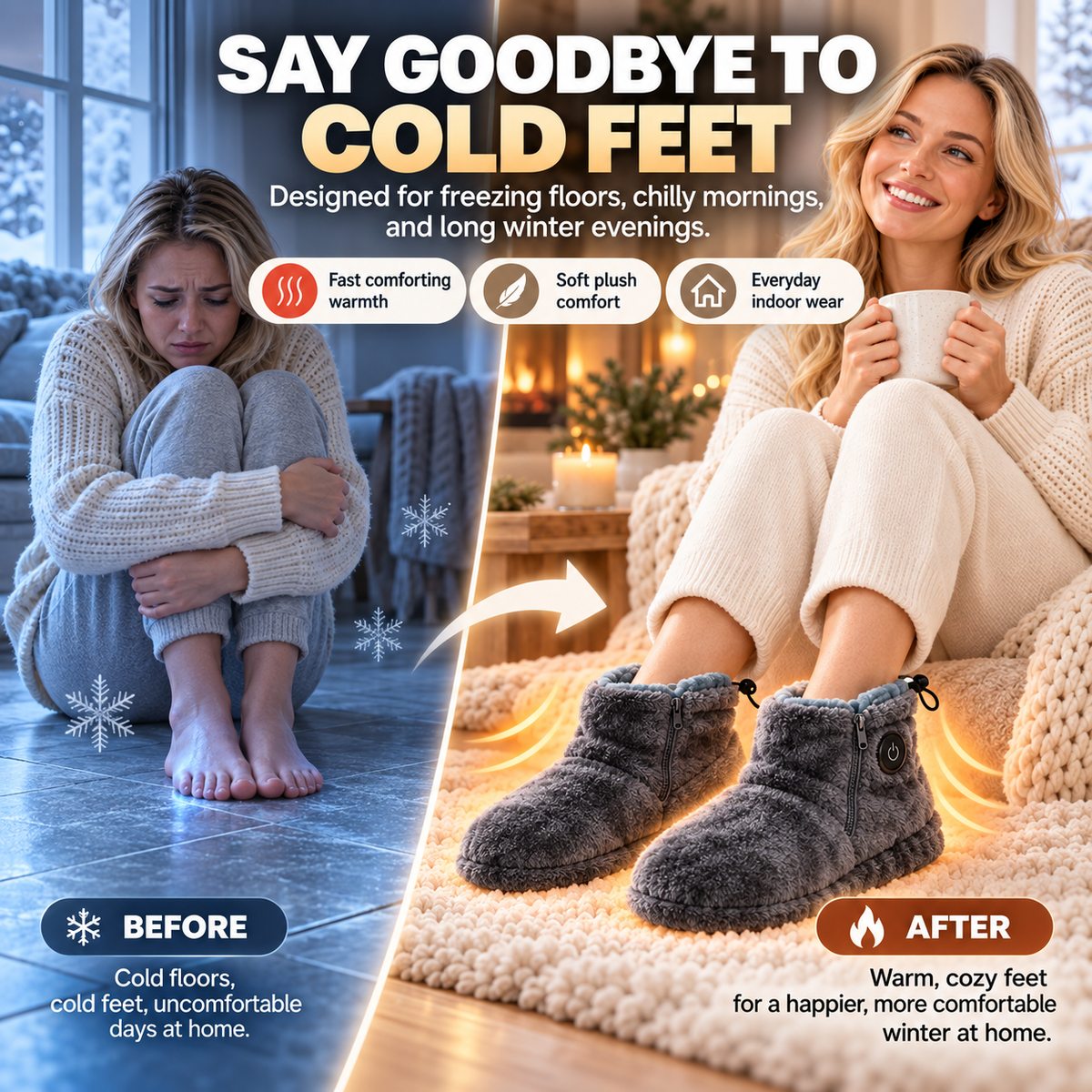 Navaraco™ HeatStep Slippers