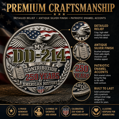 Navaraco™ DD-214 Veteran Pride Medal