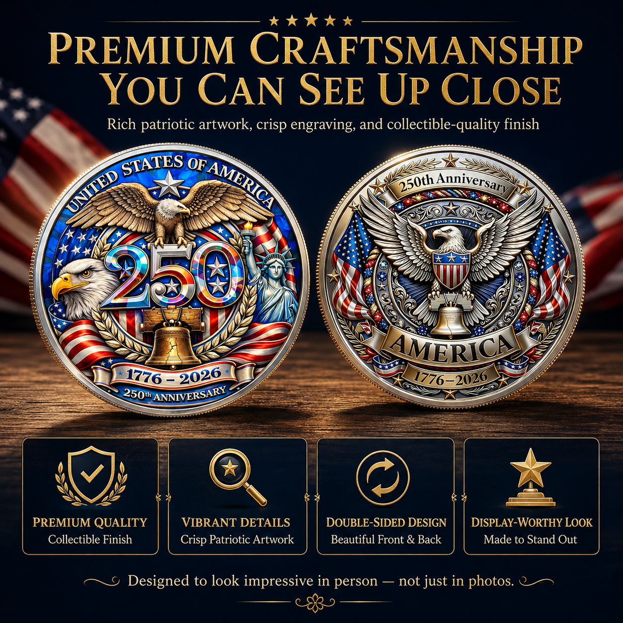 Navaraco™ United States 250th Anniversary Coin