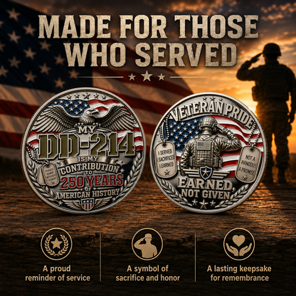 Navaraco™ DD-214 Veteran Pride Medal