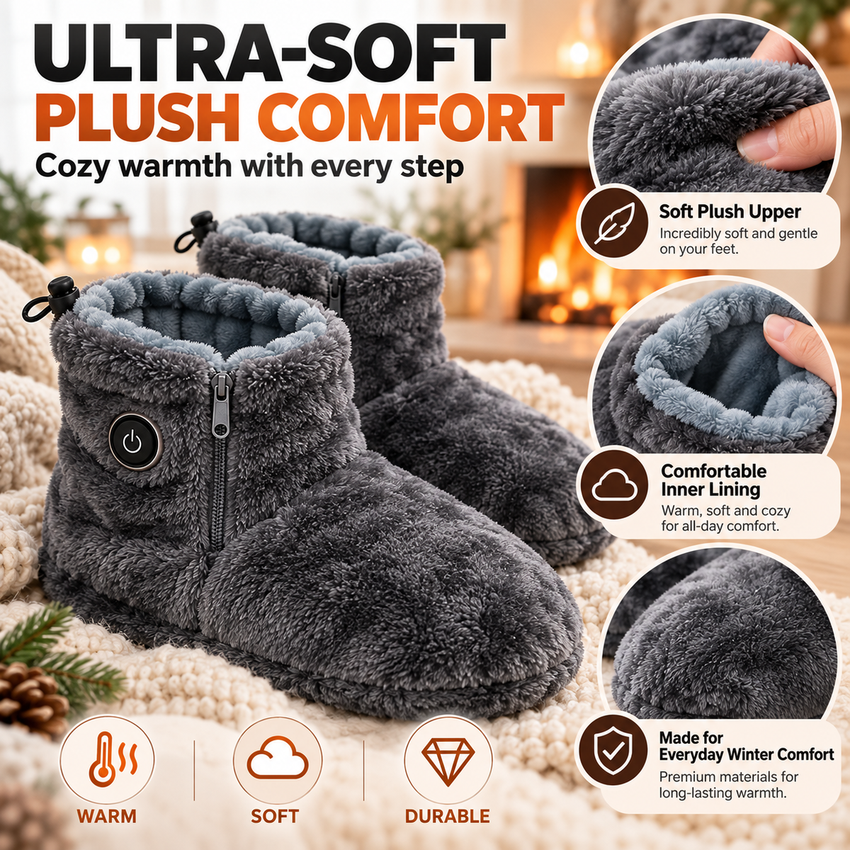 Navaraco™ HeatStep Slippers
