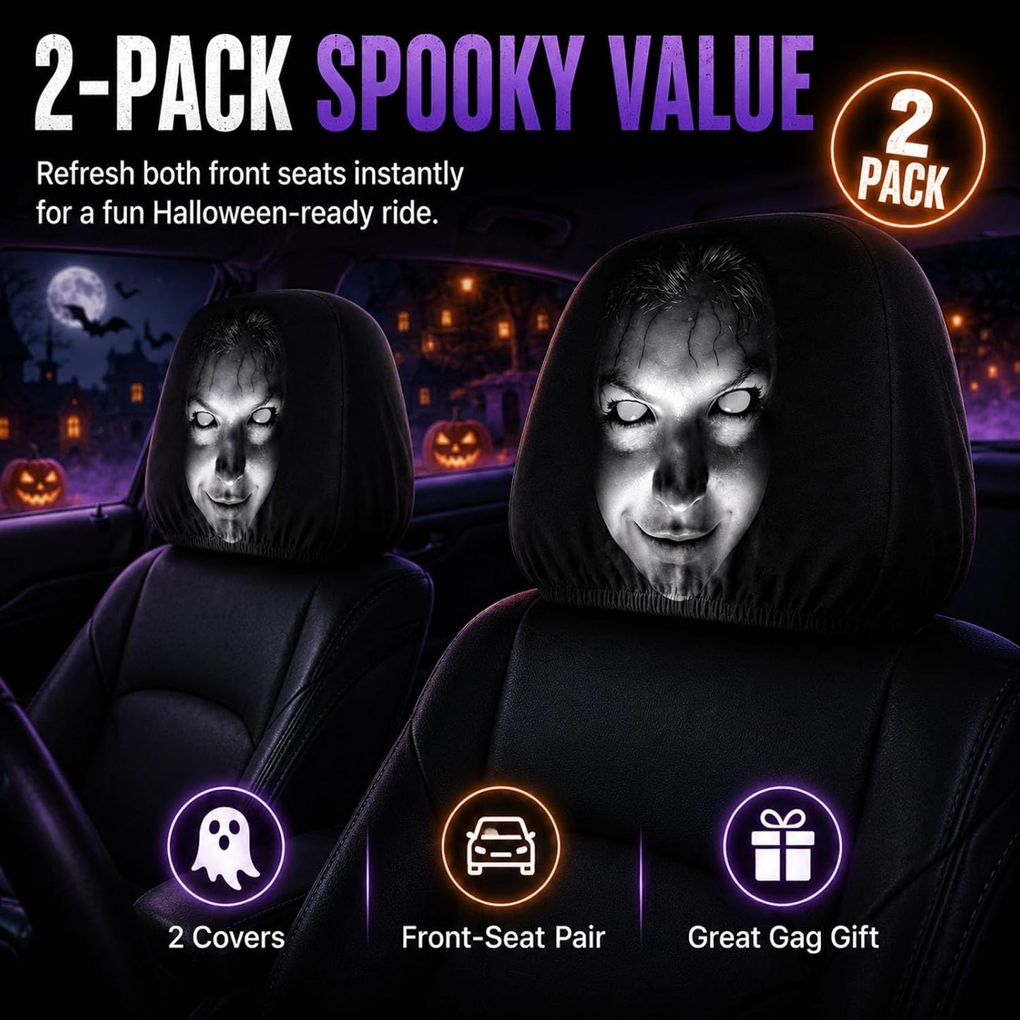Navaraco™ GhostRide Headrest Cover