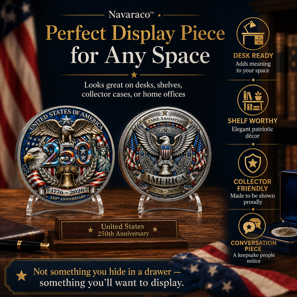 Navaraco™ United States 250th Anniversary Coin
