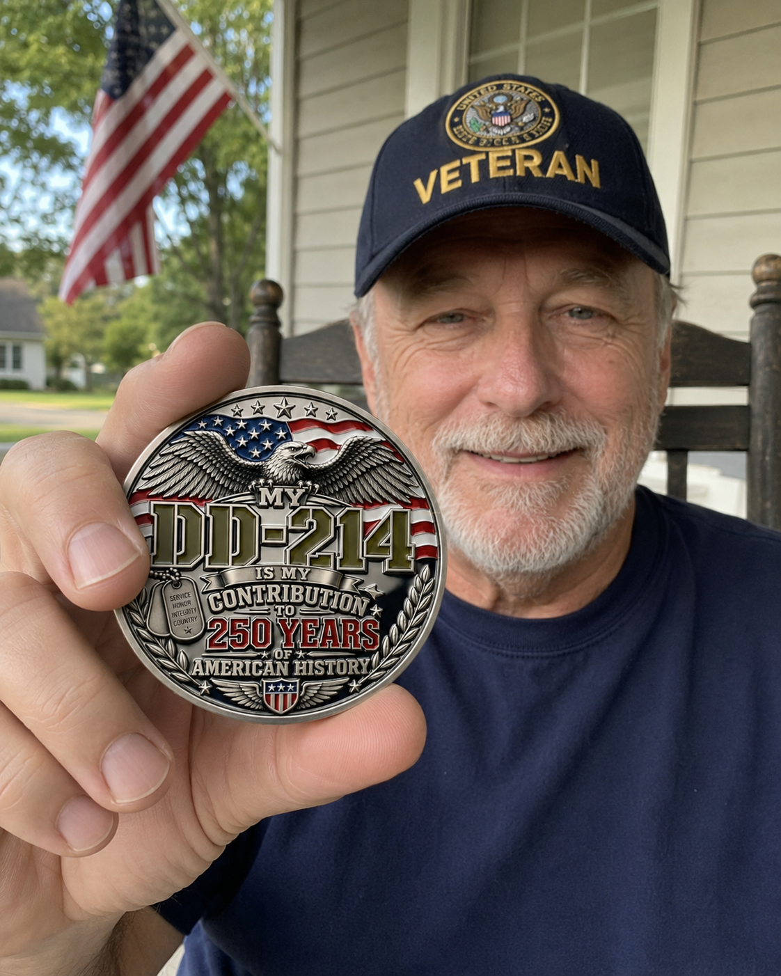 Navaraco™ DD-214 Veteran Pride Medal