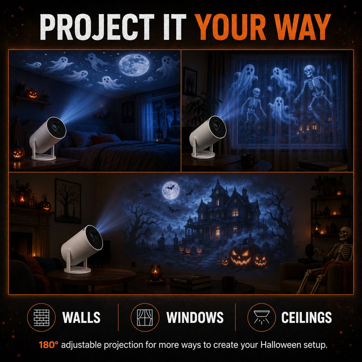 Navaraco™ Scare Cast Projector