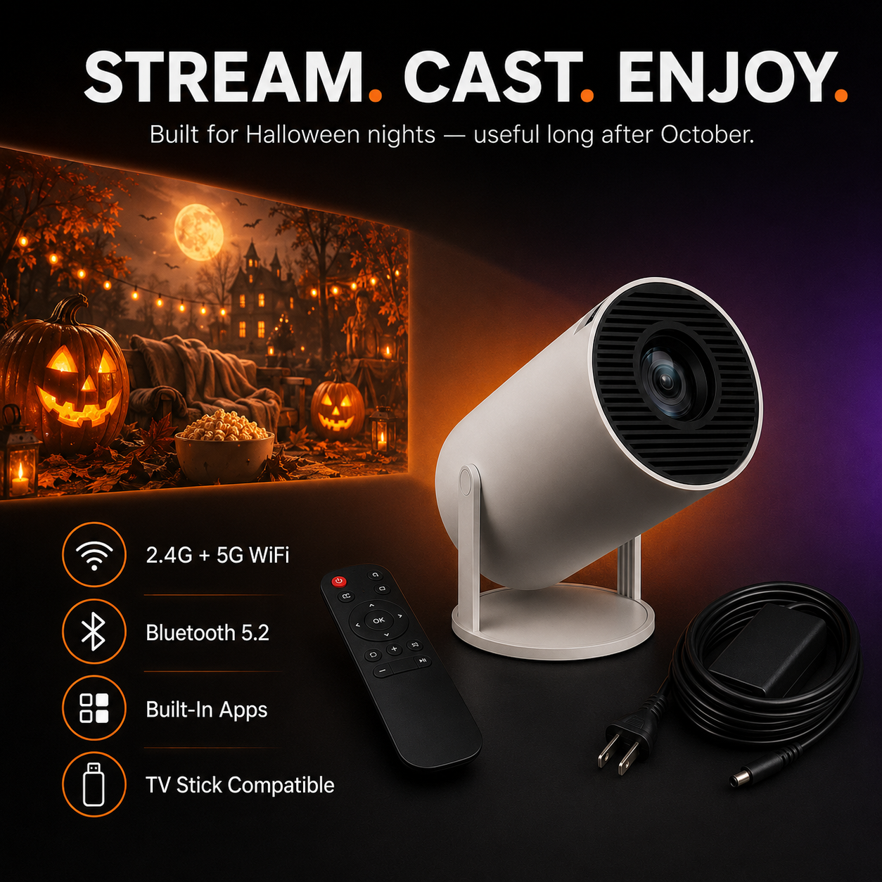 Navaraco™ Scare Cast Projector