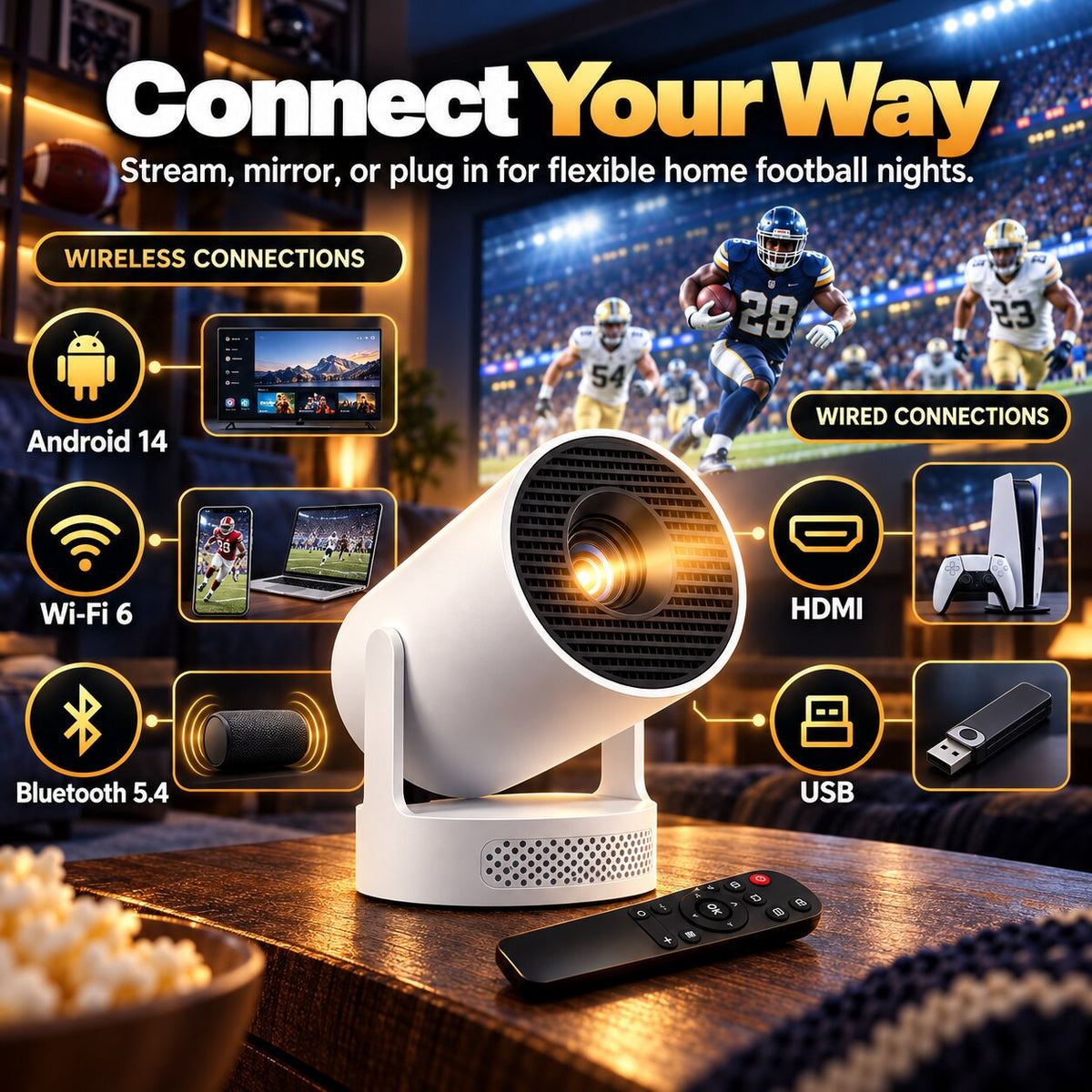 Navaraco™ HomeField Projector